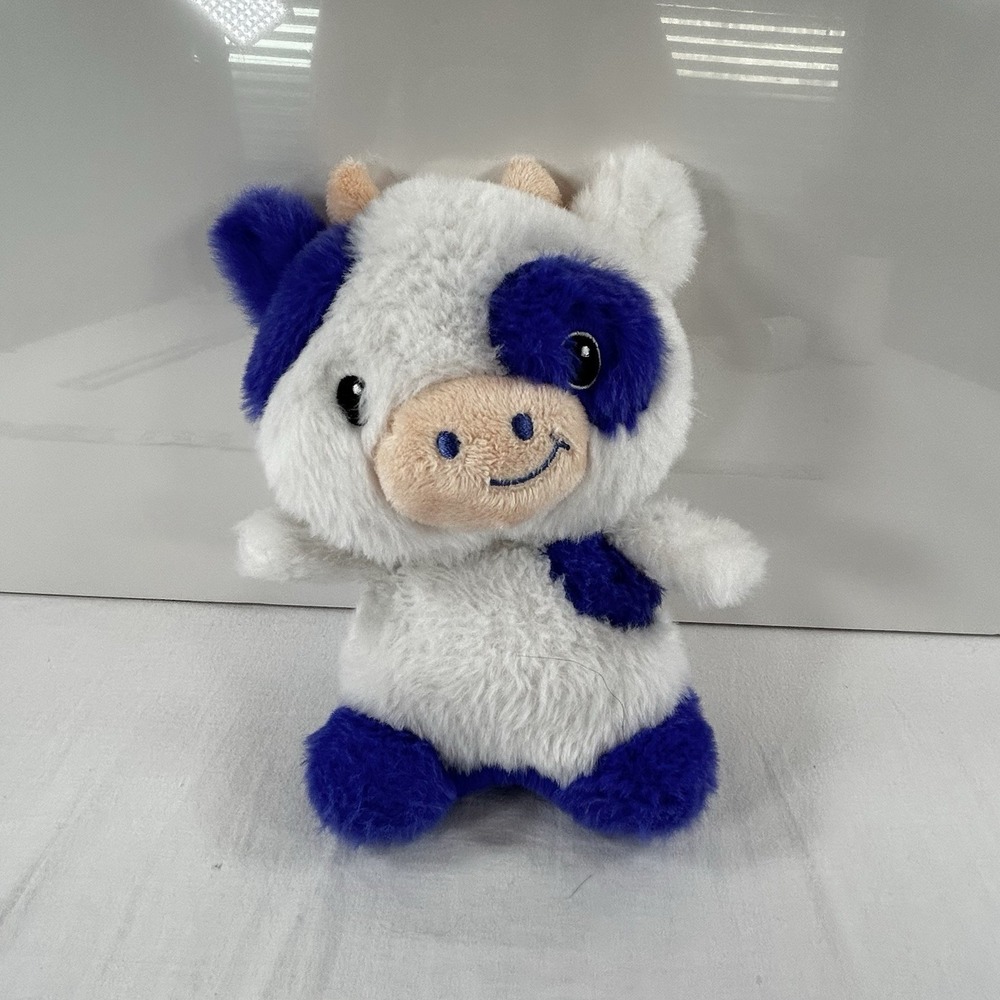 Way To Celebrate Valentine's Day Purple Cow 8" Plush Stuffed Animal